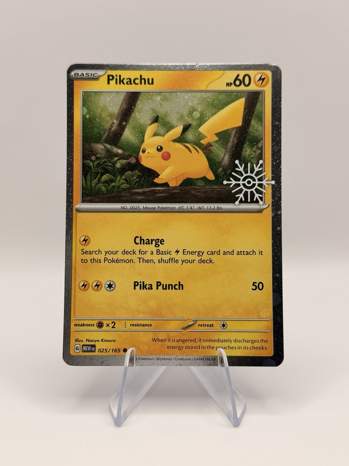 Pokemon TCG 2025 Holiday Calendar 8 Card Snowflake Stamped Set + Pikachu Bonus
