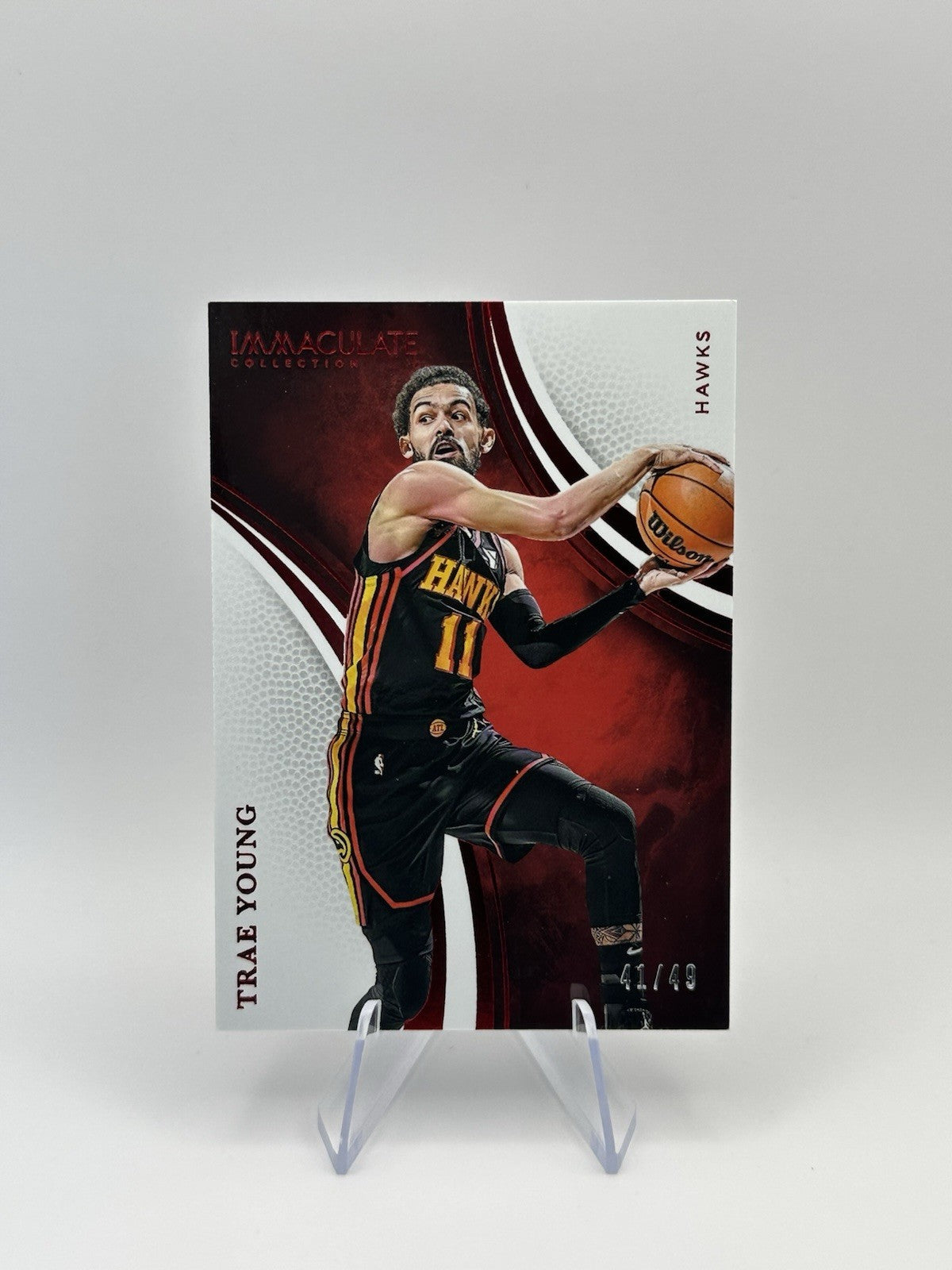 2024-25 Panini Immaculate /49 Atlanta Hawks #34 Trae Young NBA Card