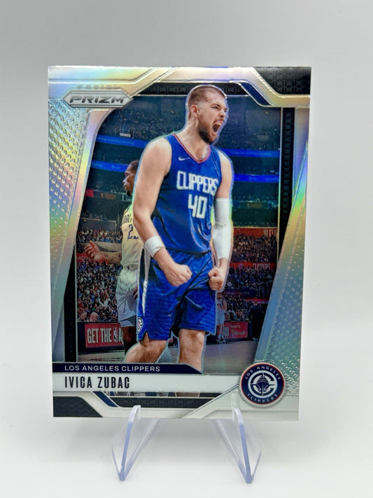 2024-25 Panini Prizm Ivica Zubac Silver Prizm Clippers #39 NBA Card