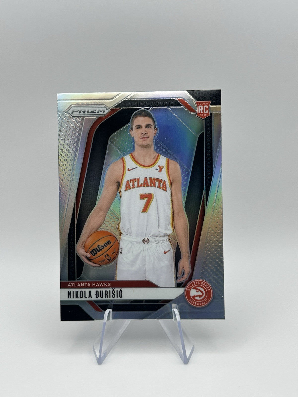 2024-25 Panini Prizm Nikola Djurisic RC #229 Atlanta Hawks NBA Card