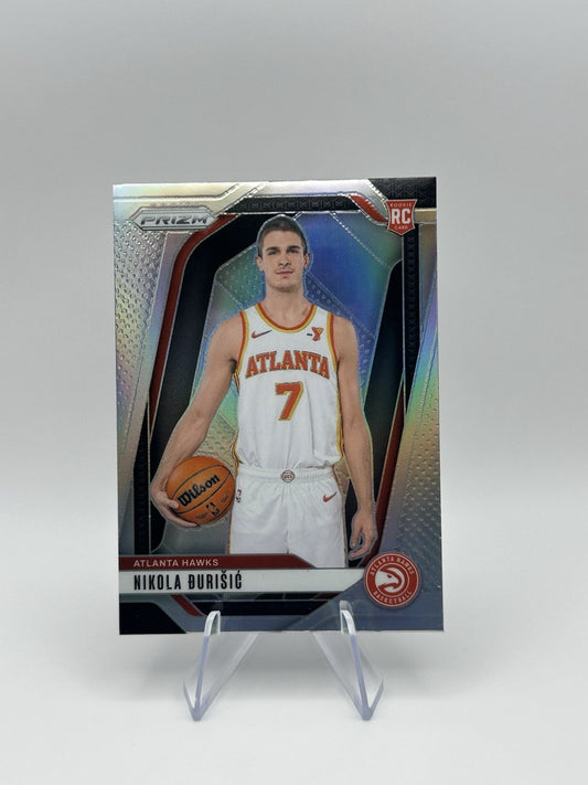 2024-25 Panini Prizm Nikola Djurisic RC #229 Atlanta Hawks NBA Card