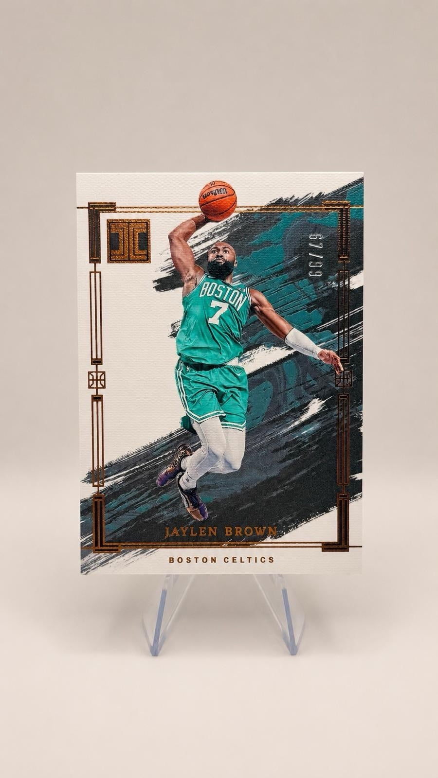 2023-24 Panini Impeccable Jaylen Brown Canvas Creations /99 #94 Celtics SSP