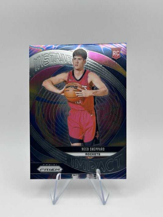 2024-25 Panini Prizm Reed Sheppard Instant Impact RC NBA Card