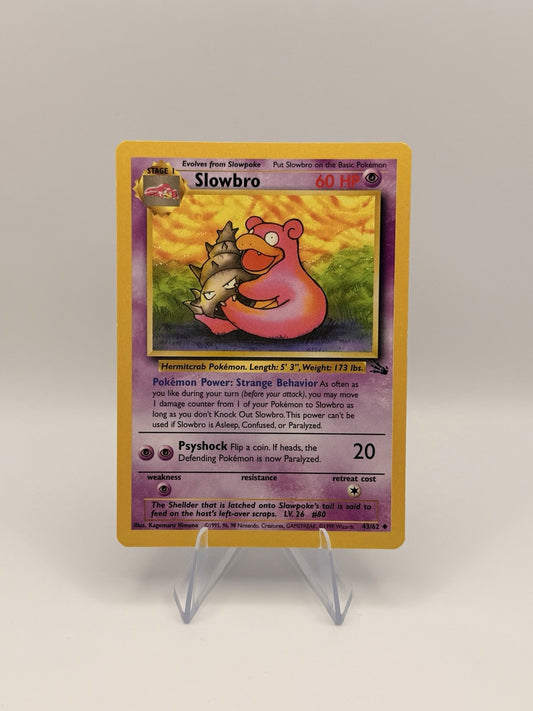 Pokémon Fossil Slowbro 43/62 Rare Unlimited Vintage WOTC