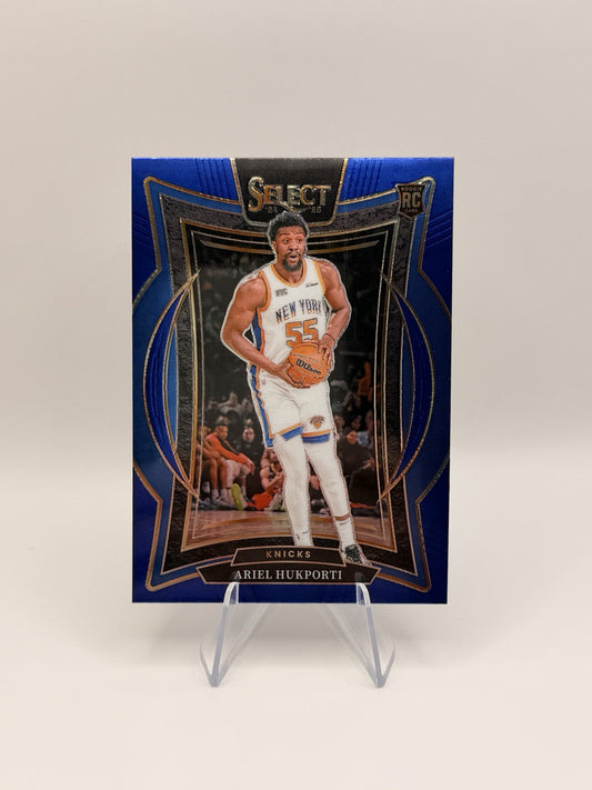 2024-25 Panini Select Ariel Hukporti Blue Concourse RC #93 Knicks Rookie NM