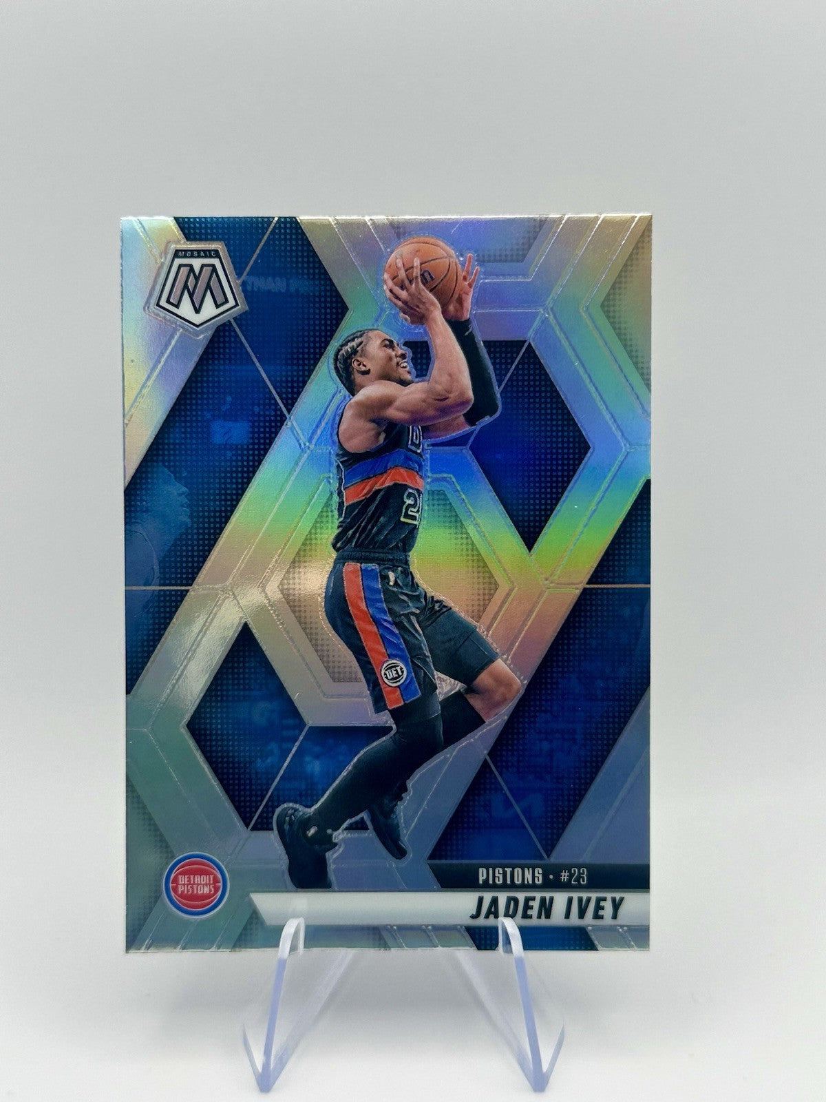 2024-25 Panini Mosaic Jaden Ivey Silver Prizm Detroit Pistons #159 NBA Card