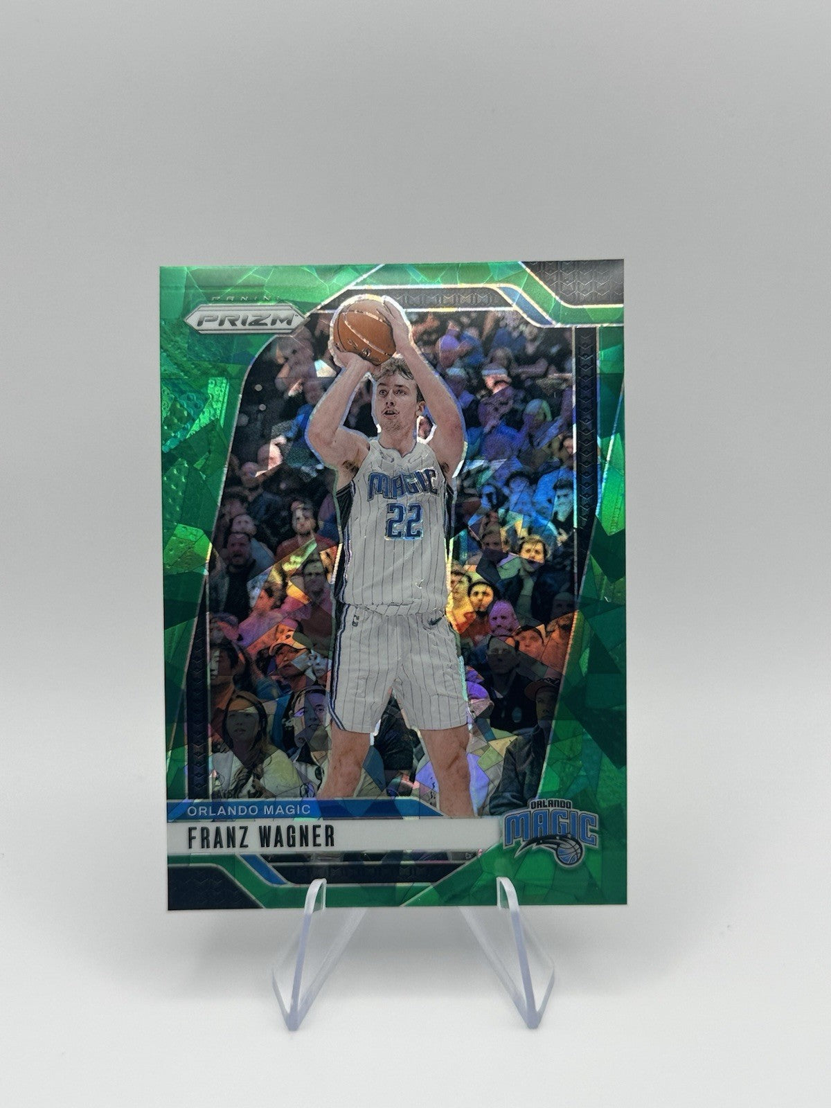 2024-25 Panini Prizm Green Ice Prizm #143 Franz Wagner Orlando Magic NBA Card