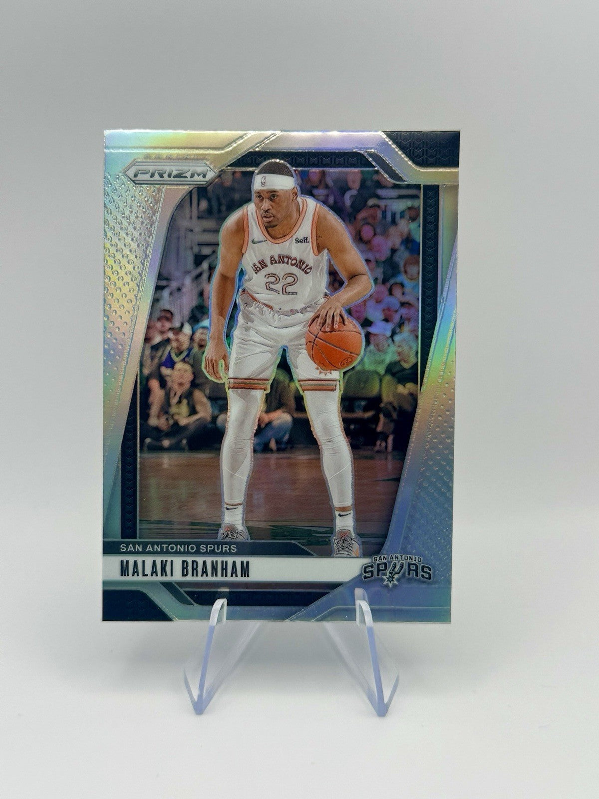 2024-25 Panini Prizm Malaki Branham #209 Silver San Antonio Spurs NBA Card