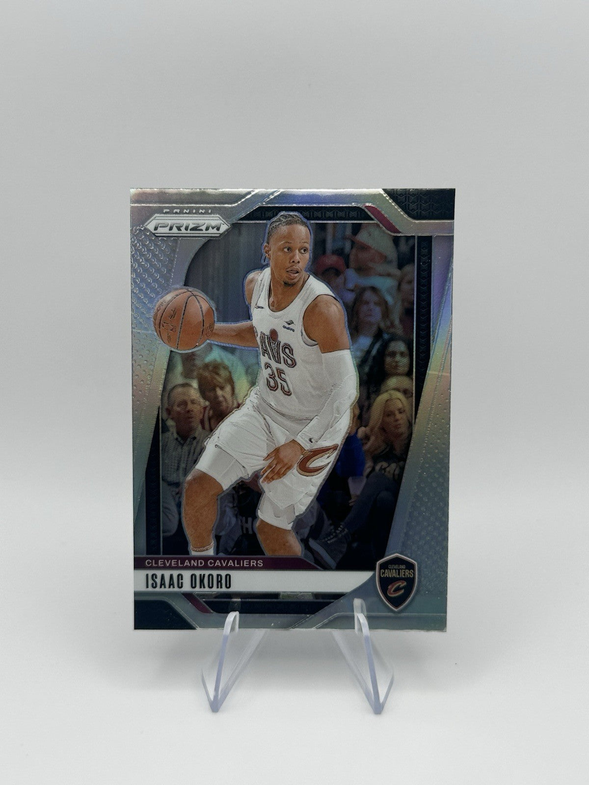 2024-25 Panini Prizm Silver Cleveland Cavaliers #163 Isaac Okoro NBA Card