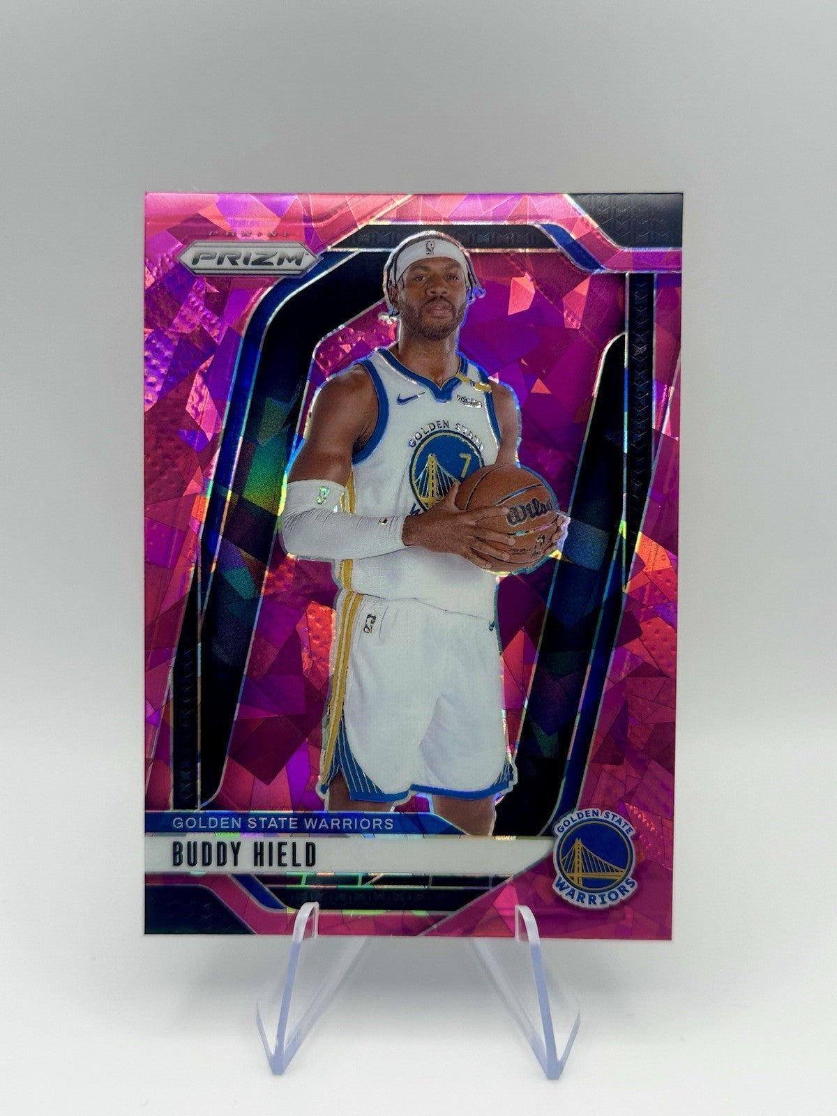 2024-25 Panini Prizm Pink Ice Buddy Hield #200 Golden State Warriors NBA Card
