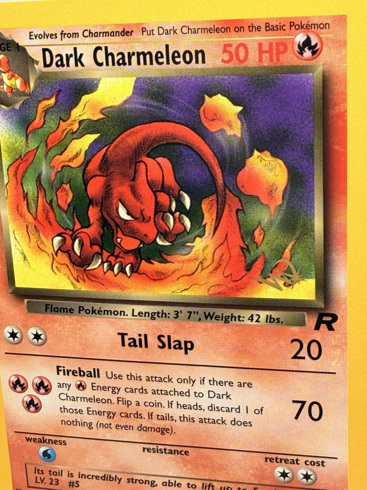 2000 Pokemon Team Rocket Dark Charmeleon 32/82 Vintage WOTC English