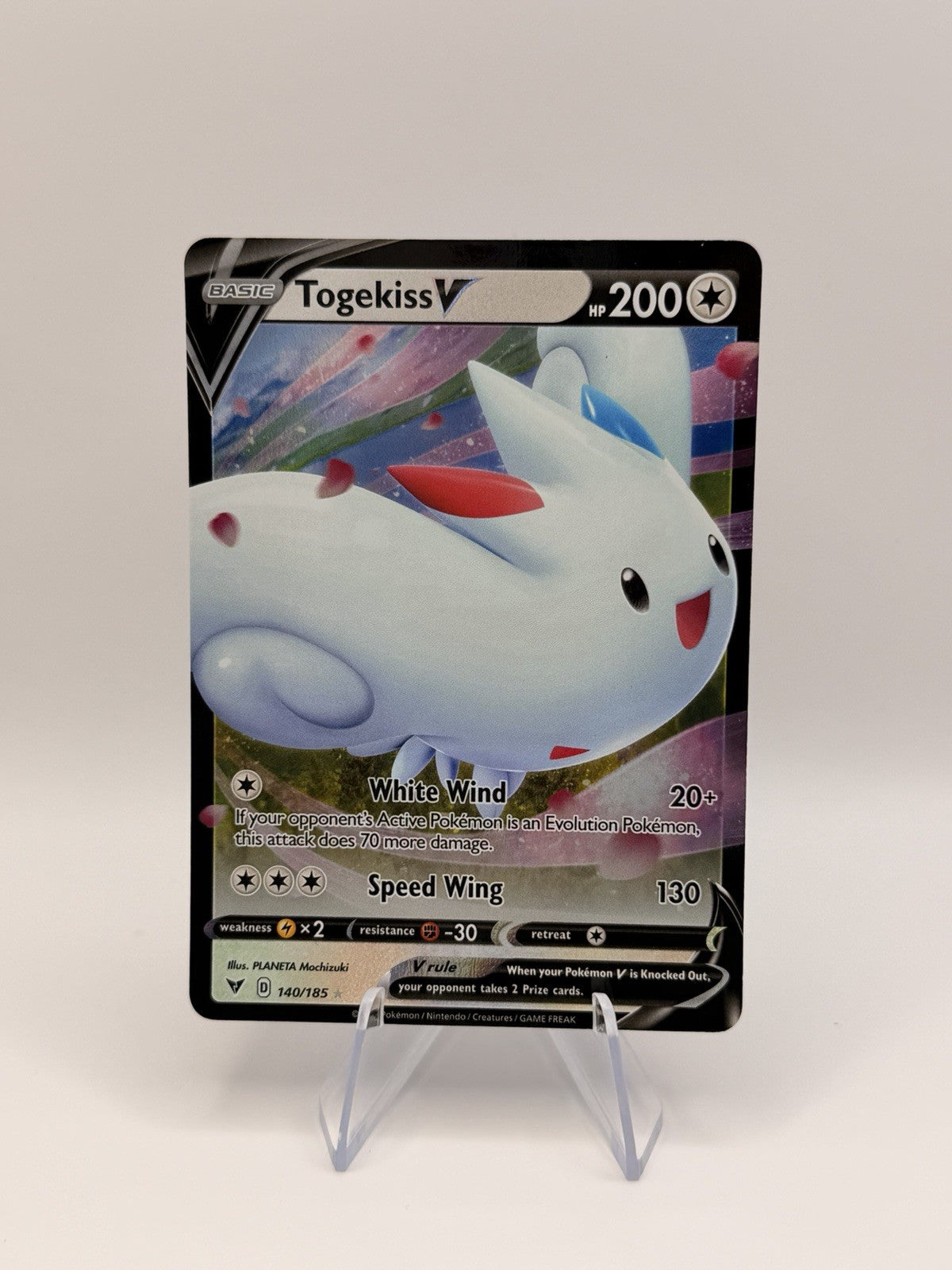 Pokemon TCG Togekiss V 140/185 Full Art Ultra Rare Vivid Voltage NM