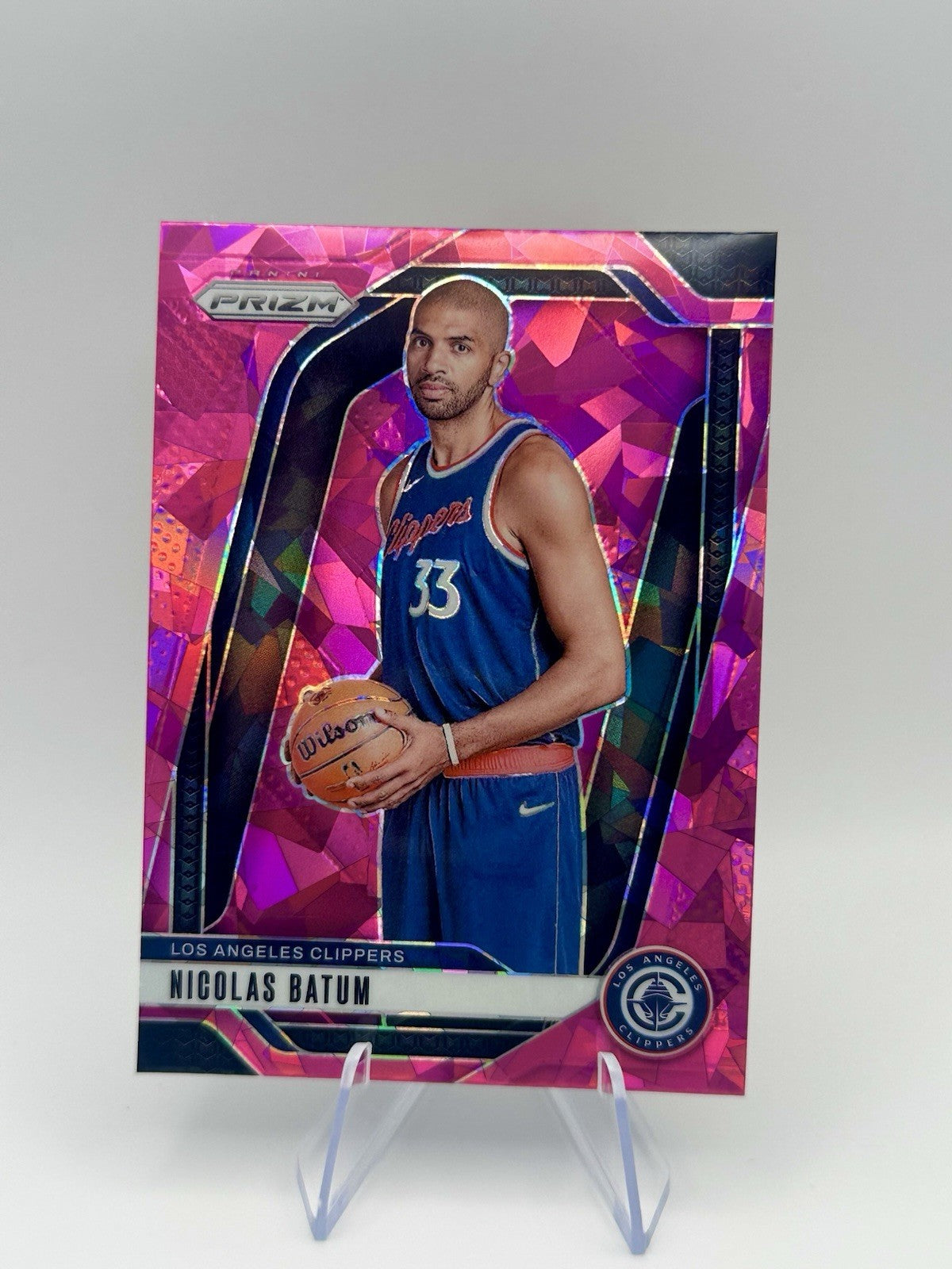2024-25 Panini Prizm Pink Ice Nicolas Batum #177 Los Angeles Clippers NBA Card
