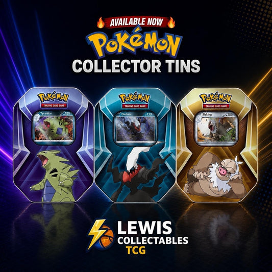 3 x Triple Whammy Collector Sealed Tins (Complete Tin Set) Pokemon TCG