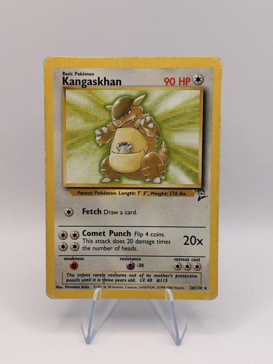 Pokemon TCG TCG | Kangaskhan 26/130 | Base Set 2 Rare | Lightly Played