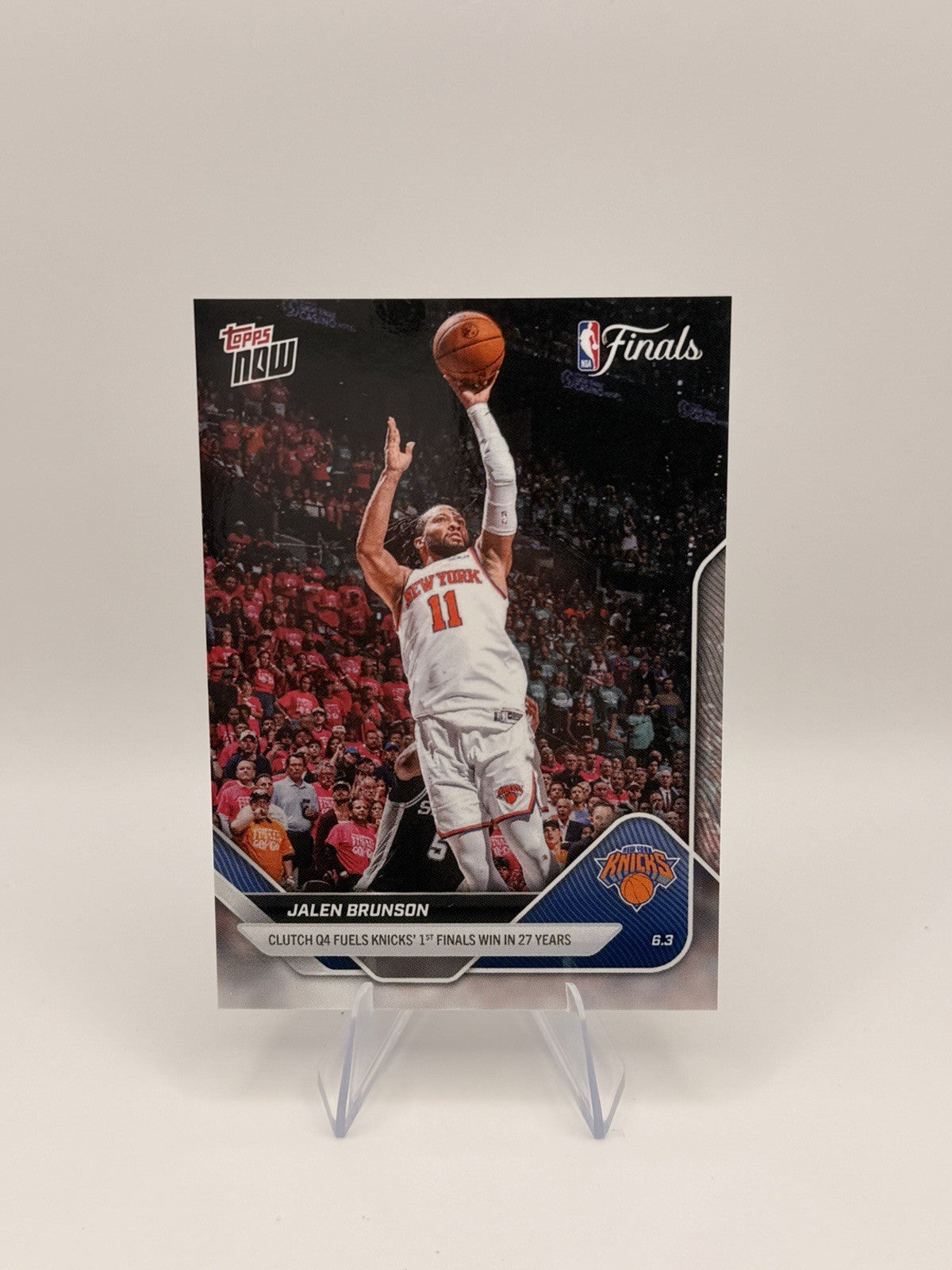 2025-26 Topps NOW Jalen Brunson #326 Knicks NBA Finals Champion MVP