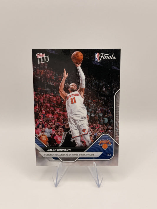 2025-26 Topps NOW Jalen Brunson #326 Knicks NBA Finals Champion MVP