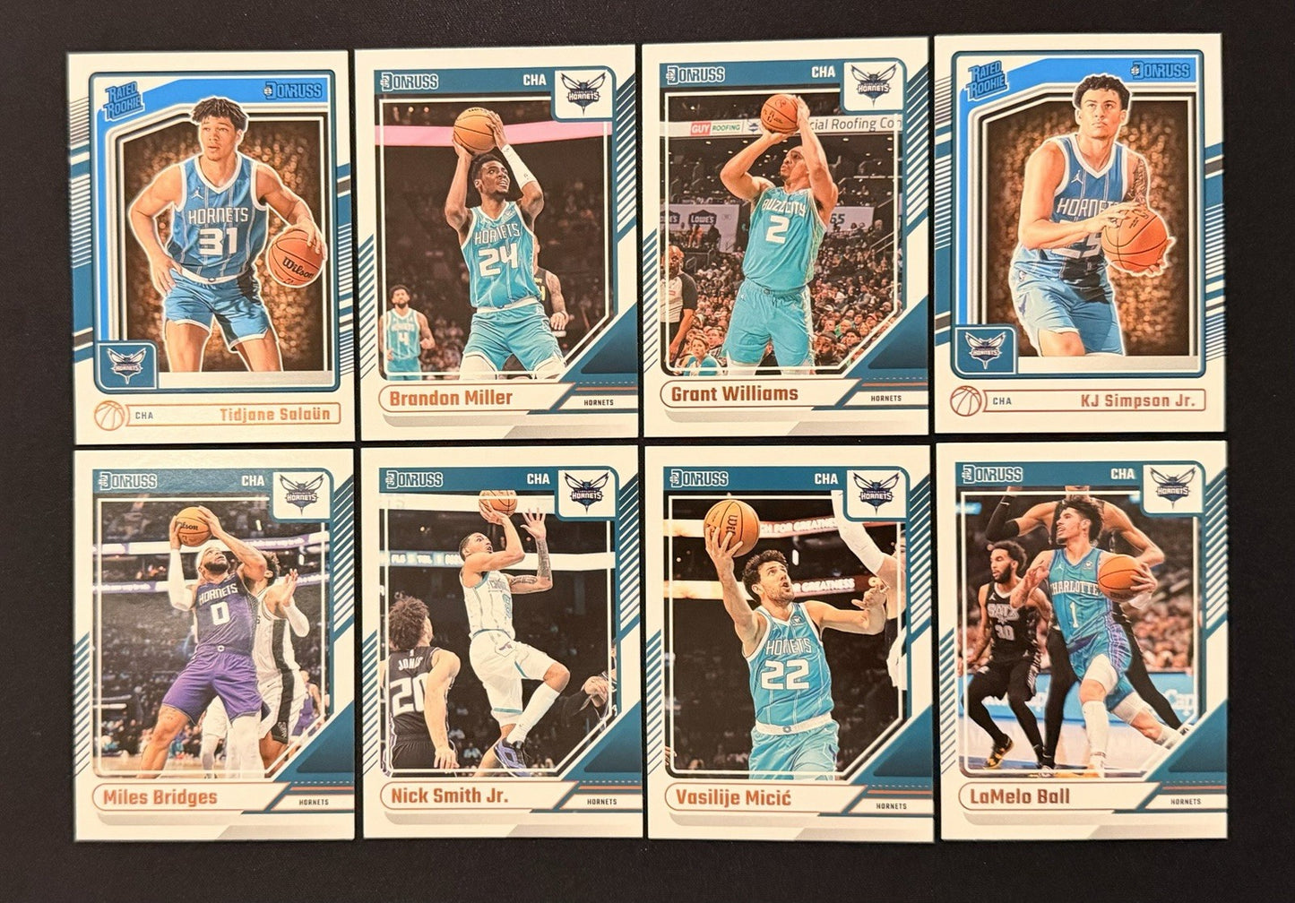 2024-25 Donruss Charlotte Hornets Team Lot LaMelo Ball Brandon Miller NM