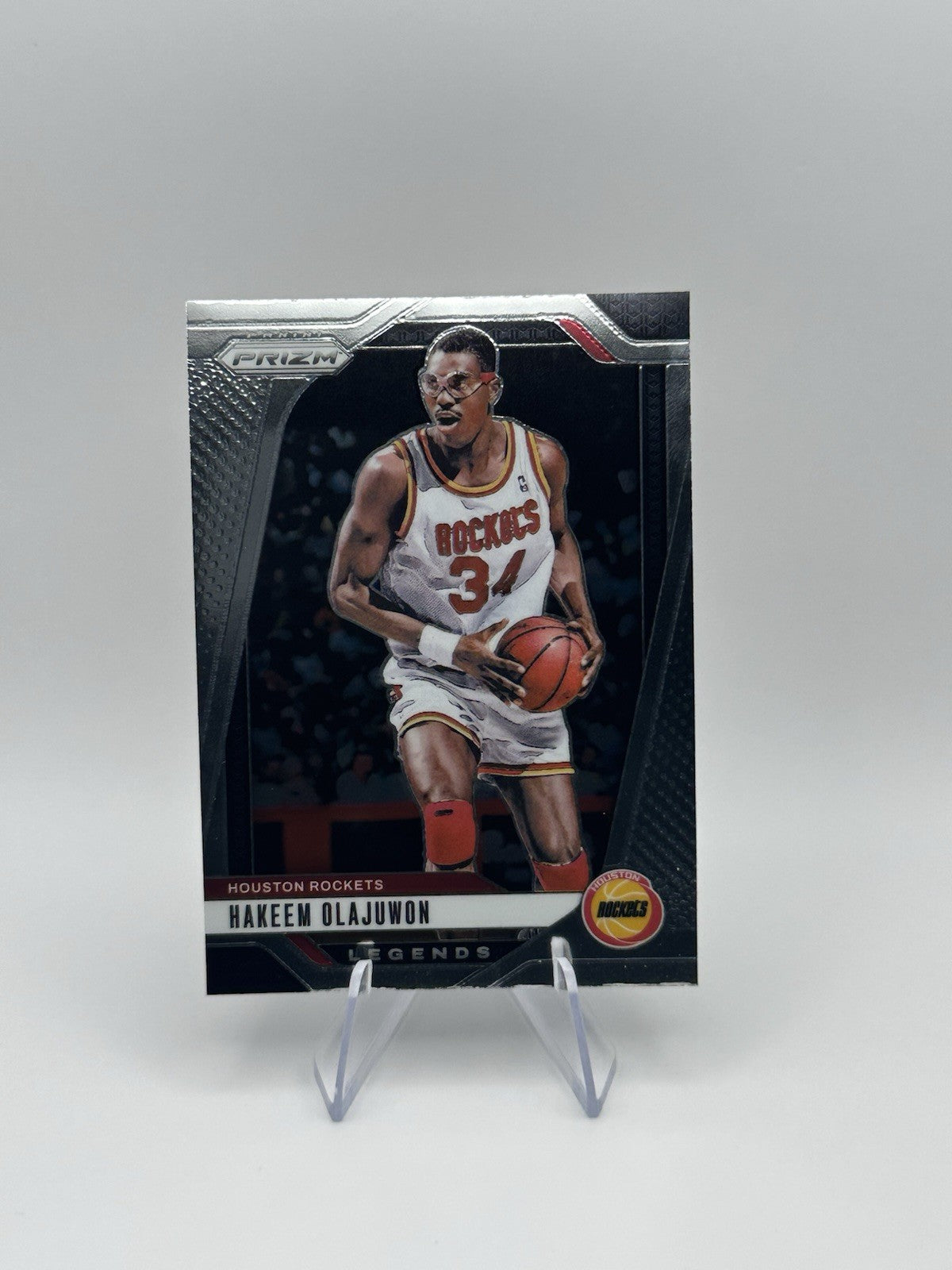 2024-25 Panini Prizm Legends #296 Hakeem Olajuwon Houston Rockets NBA Card