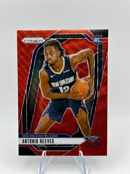 2024-25 Panini Prizm Prizm Antonio Reeves Red Prizm RC Pelicans #253 NBA Card