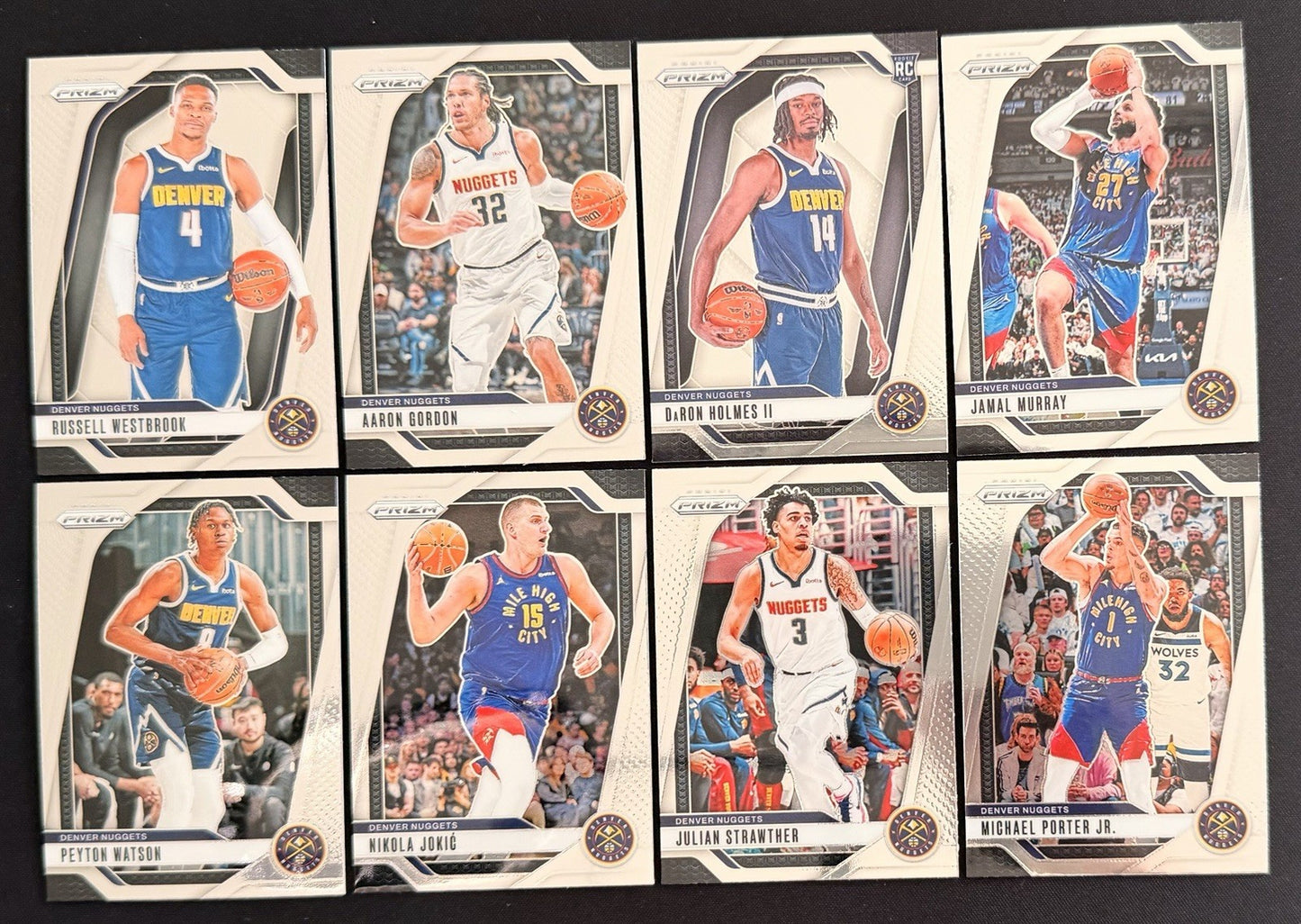 Denver Nuggets Team Lot Panini Prizm Cards Jokic Murray Gordon Westbrook RC