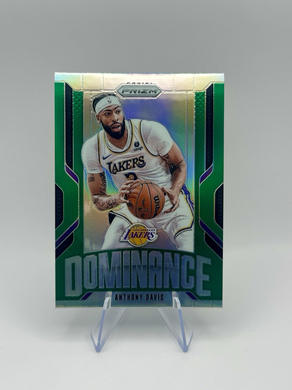 2024-25 Panini Prizm Anthony Davis #25 Dominance Silver Prizm LA Lakers NBA Card