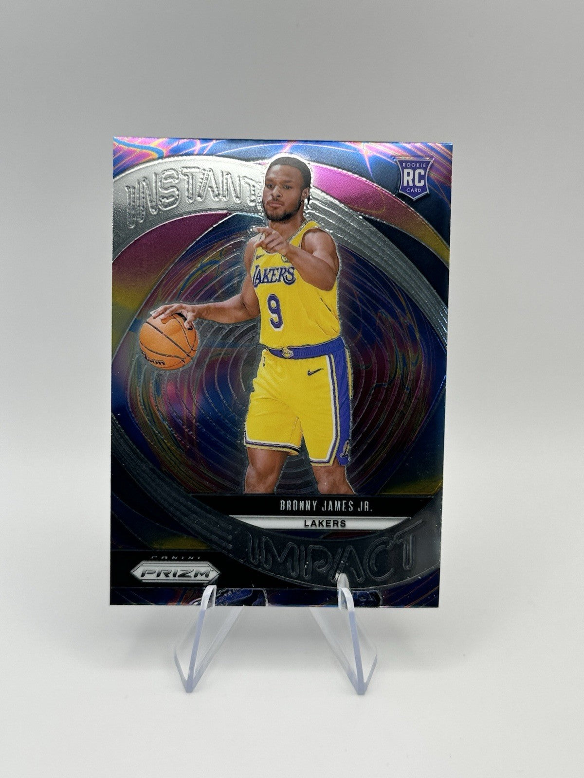 2024-25 Prizm Bronny James Jr #7 Instant Impact Silver RC Los Angeles Lakers