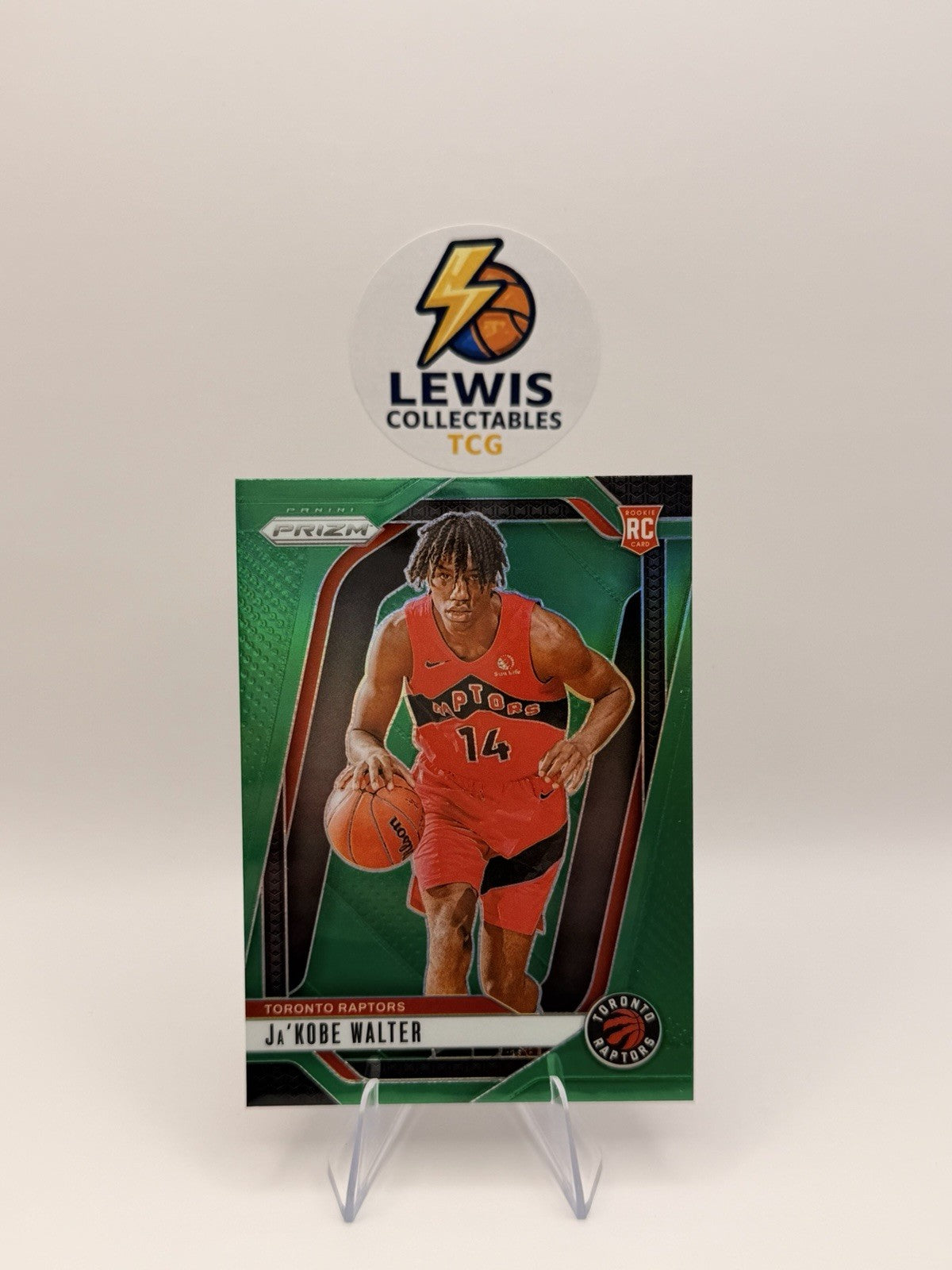 Ja’Kobe Walter RC Green Prizm - 2024-25 Panini Prizm Basketball - Raptors - NM/M