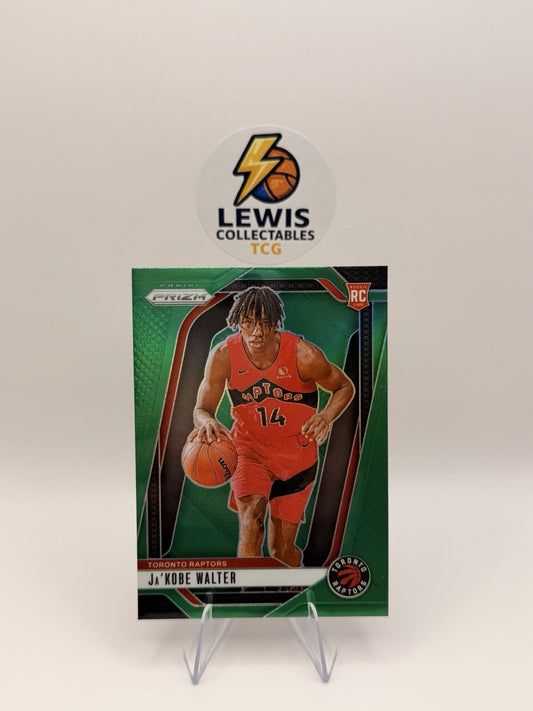 Ja’Kobe Walter RC Green Prizm - 2024-25 Panini Prizm Basketball - Raptors - NM/M