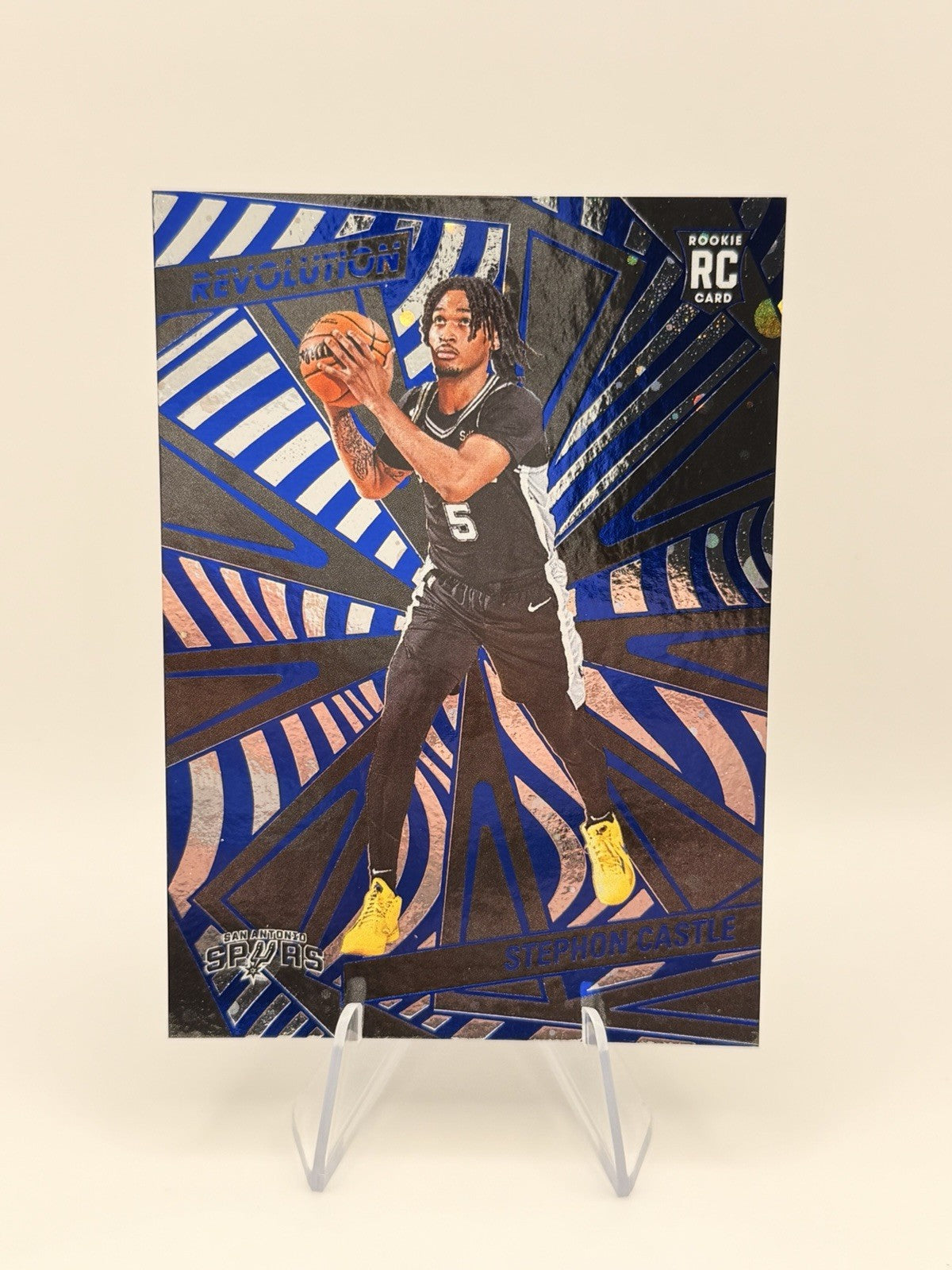 2024-25 Revolution Stephon Castle RC Cosmo /295 Rookie #116 Spurs 185/295