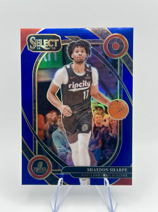 2024-25 Panini Select Shaedon Sharpe Courtside Portland Trailblazersrtl NBA Card