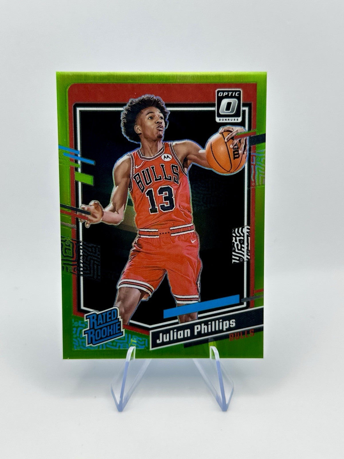 Donruss Optic Julian Phillips RC Rated RC Green Chicago Bulls/149 NBA Card