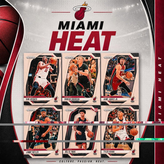 Miami Heat Team Lot Panini Prizm Cards Butler Herro Adebayo Ware RC NM NBA Card