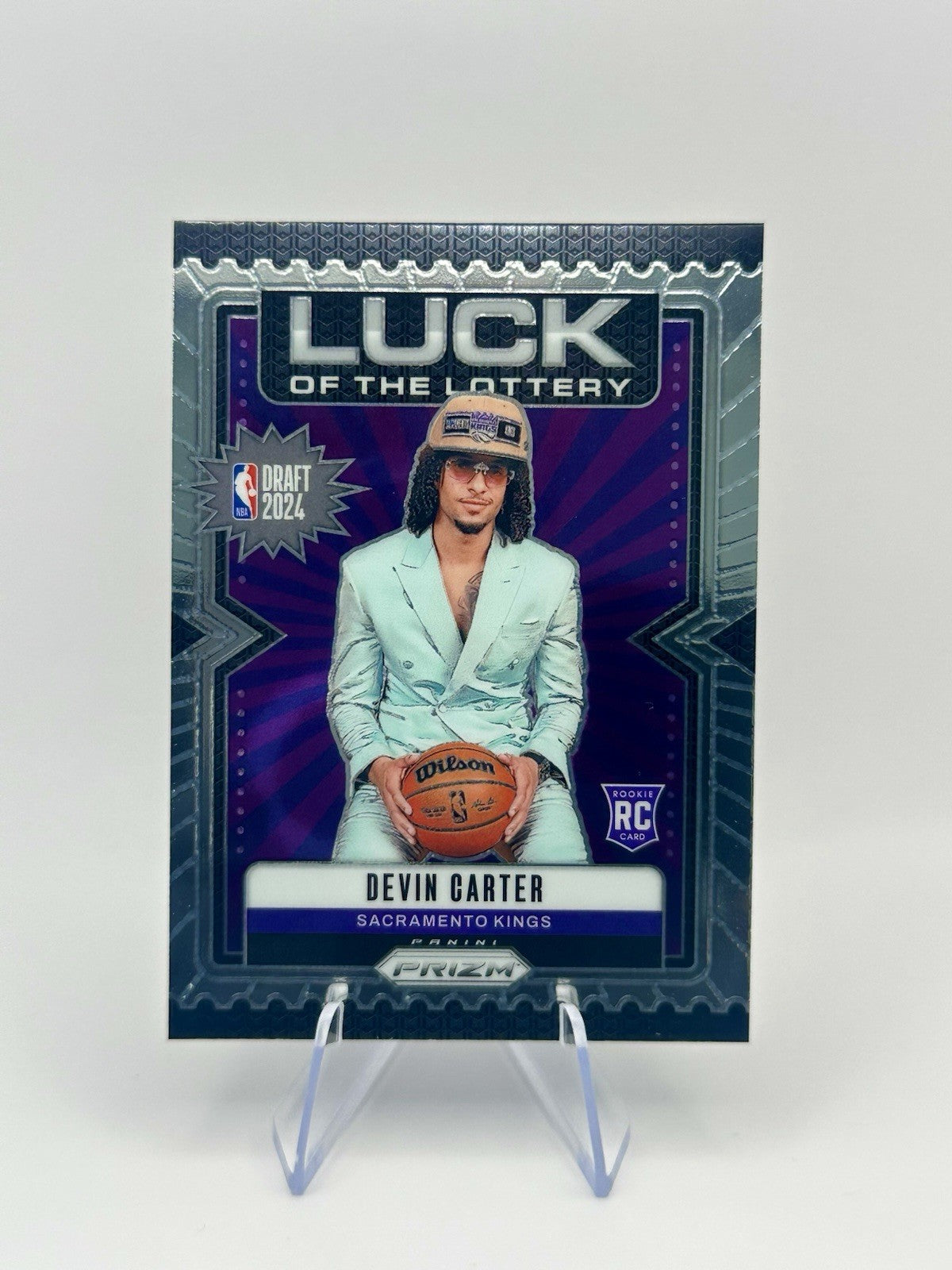 2024-25 Devin Carter RC #11 Luck of the Lottery Sacramento Kings NBA Card