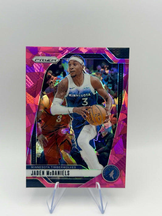 2024-25 Panini Prizm Jaden McDaniels Pink Ice #175 Minnesota Timberwolves
