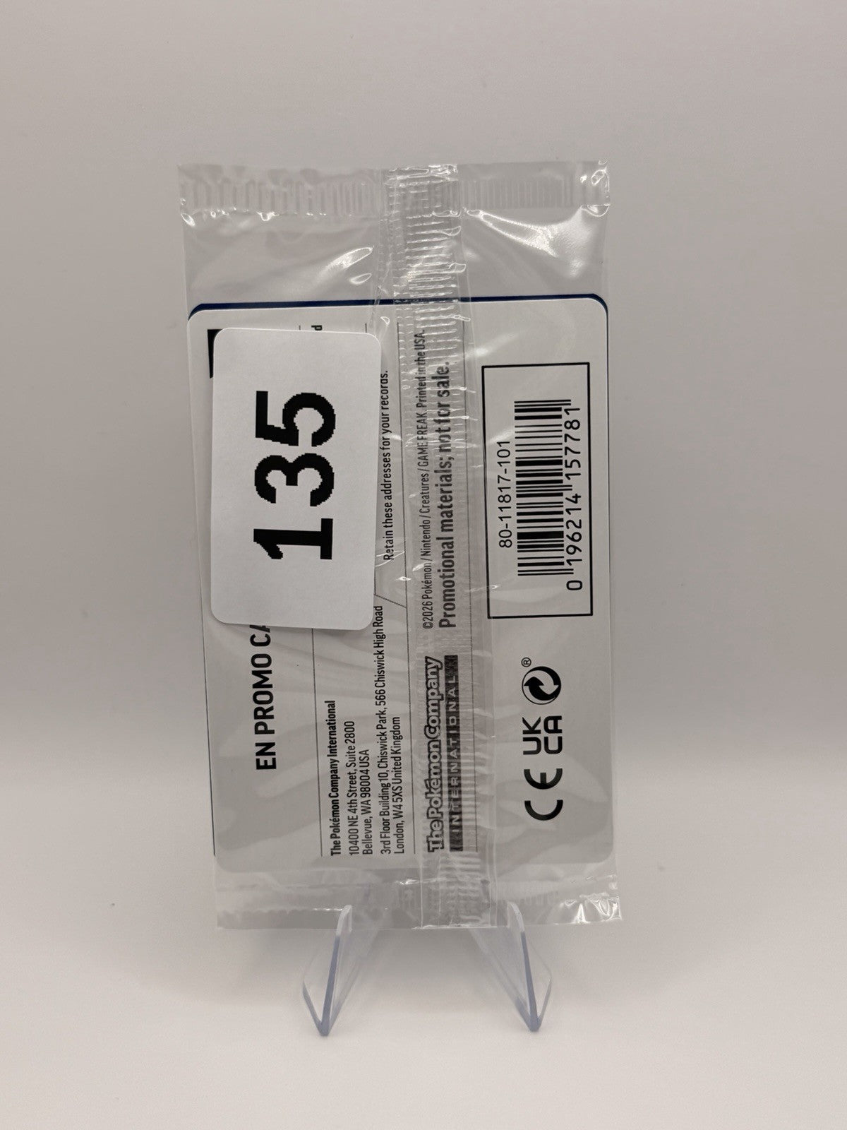 Zarude 056/084 Pokemon EB Games Stamped Promo card - Sealed