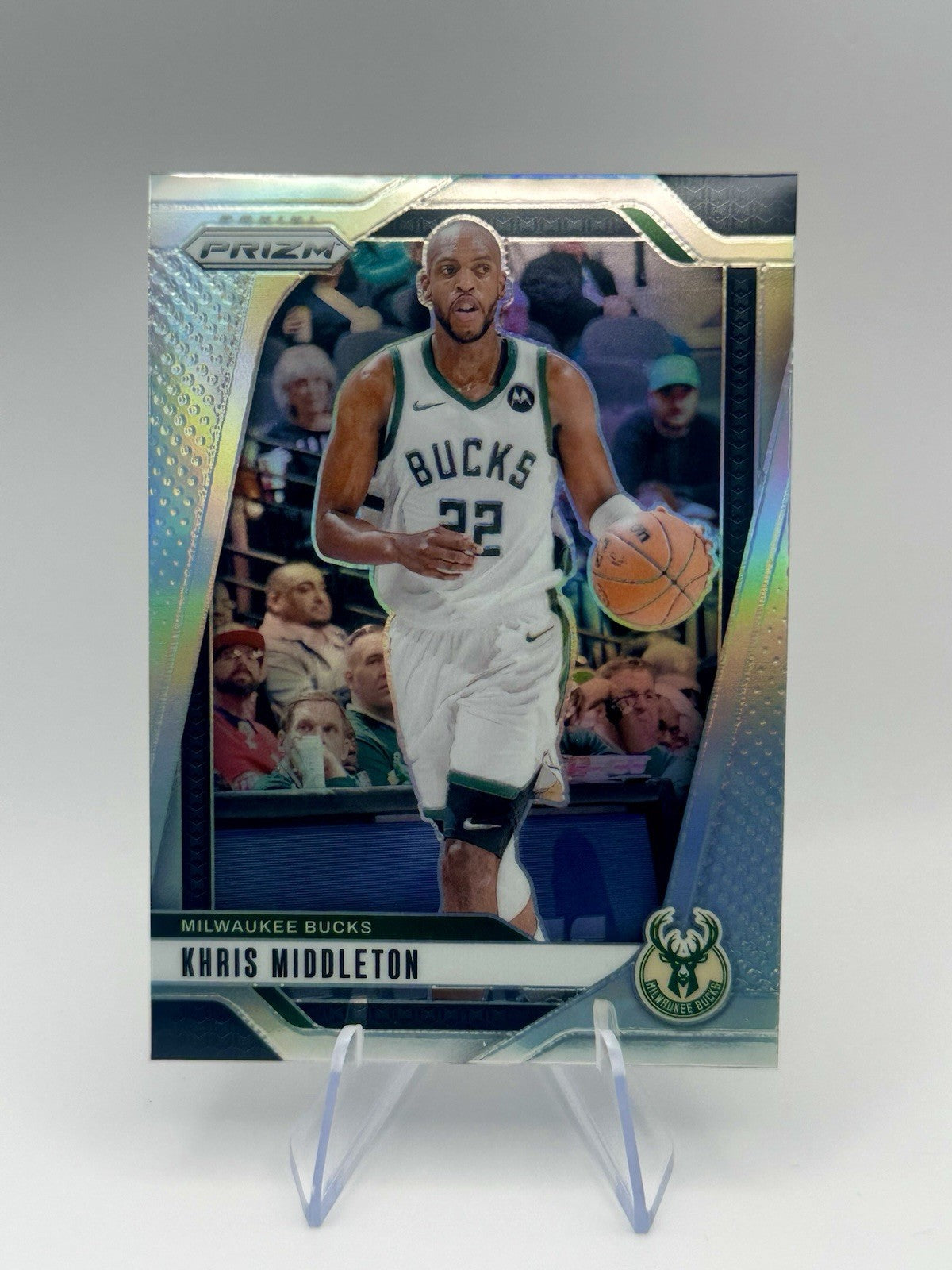 2024-25 Panini Prizm Khris Middleton #153 Silver Milwaukee Bucks NBA Card