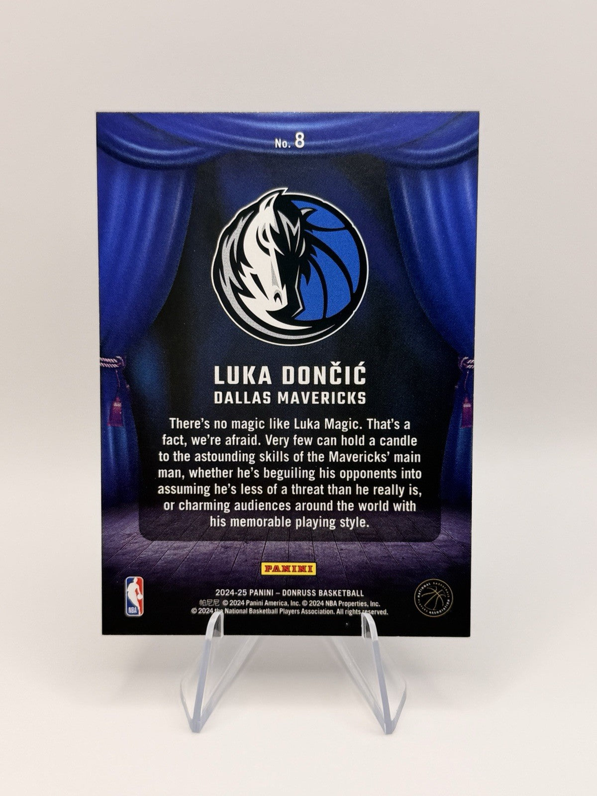 2024-25 Panini Donruss Luka Doncic Magicians Insert Dallas Mavericks #8 NBA Card