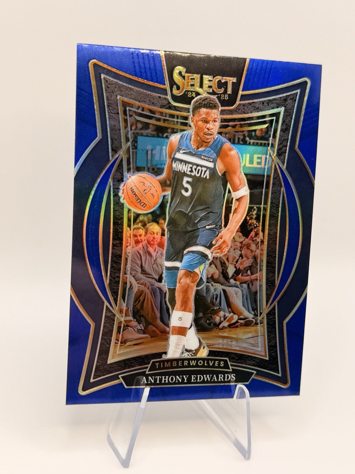 2024-25 Panini Select Anthony Edwards Blue Prizm Concourse #23 Timberwolves NM