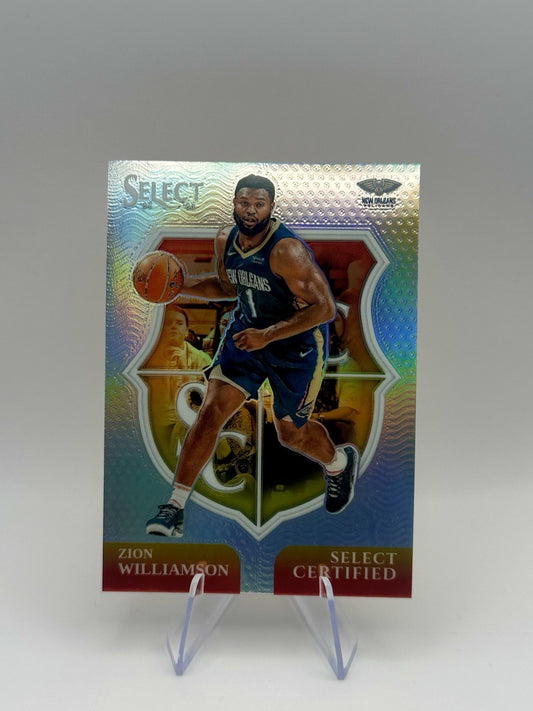 2024-25 Select Zion Williamson Select Certified Silver Prizm #10 New Orleans