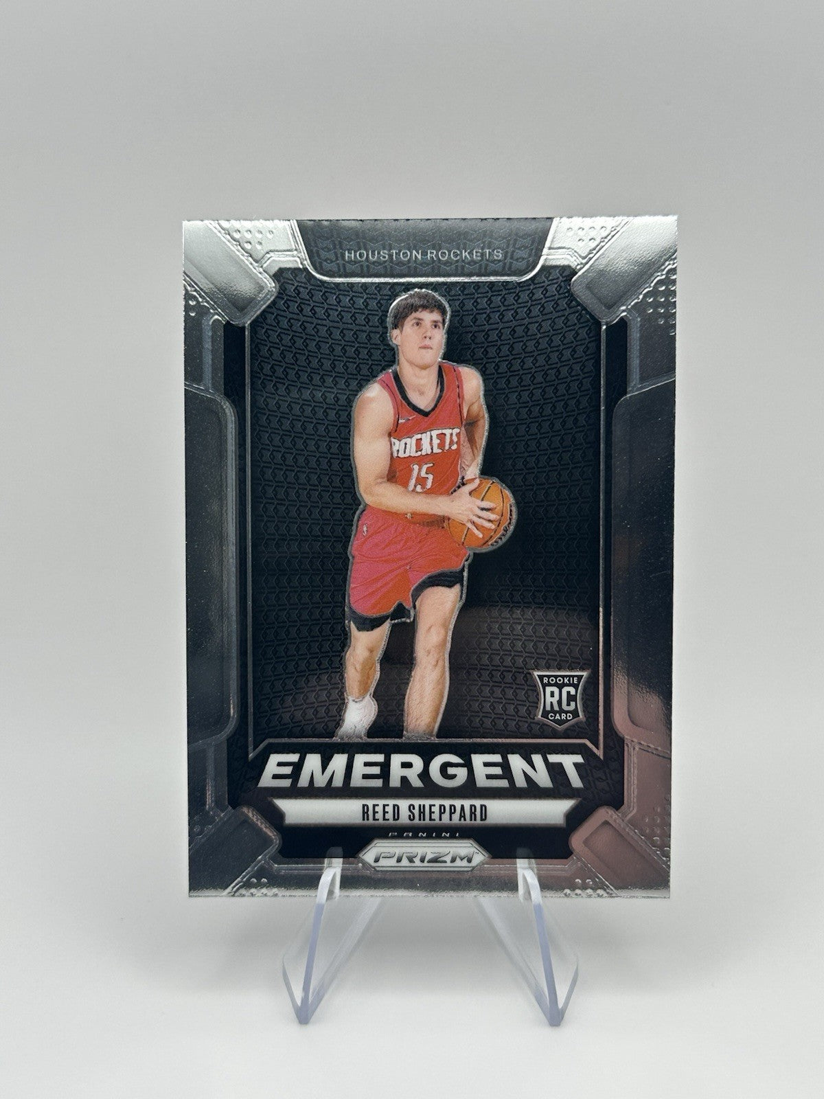 2024-25 Panini Prizm Reed Sheppard Emergent RC Insert RC Houston Rockets #26