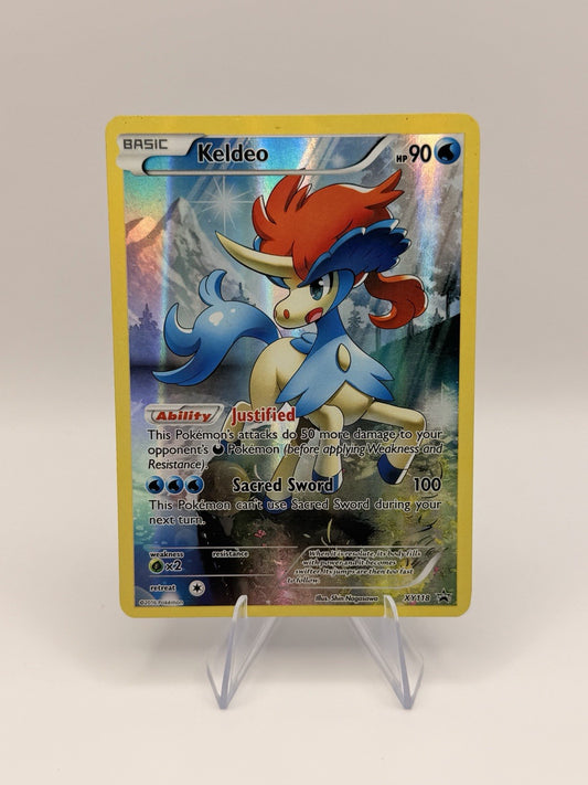 Pokémon XY Promo Keldeo XY118 Holo Black Star Promo Near Mint