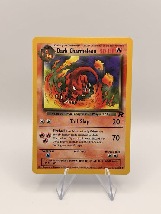 2000 Pokemon Team Rocket Dark Charmeleon 32/82 Vintage WOTC English