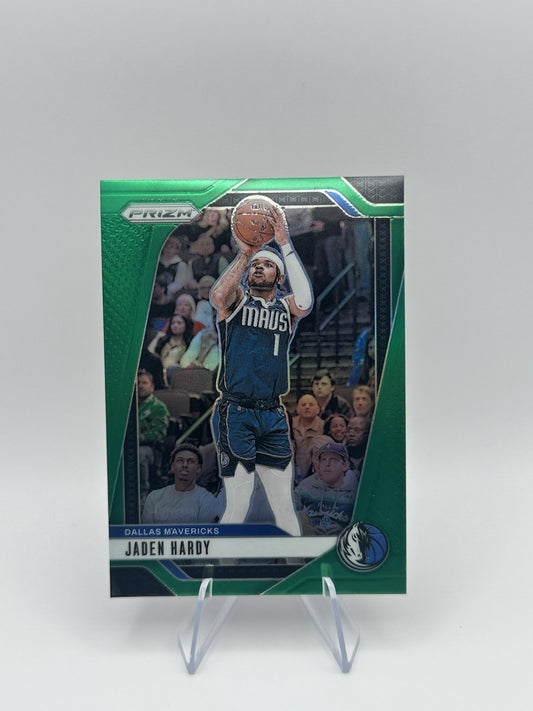 2024-25 Panini Prizm Green Prizm #128 Jaden Hardy Dallas Mavericks NBA Card
