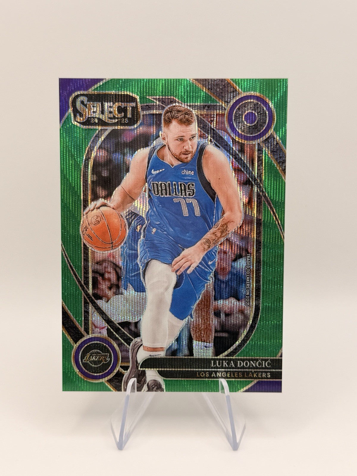2024-25 Prizm Select Luka Doncic Green Courtside Prizm/50 Los Angeles Lake