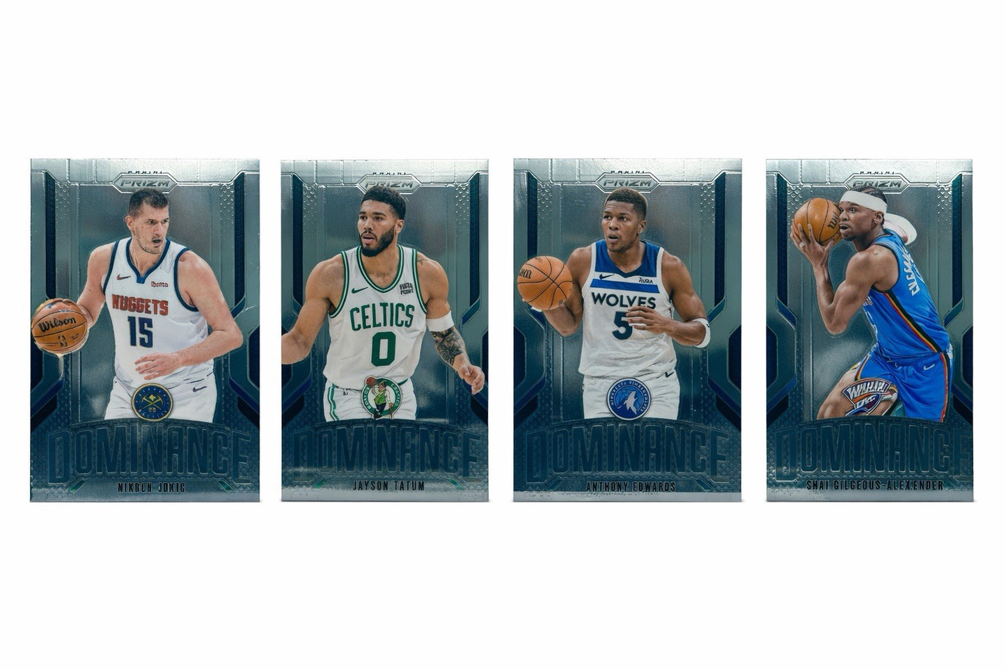 2024-25 Panini Prizm Dominance Star Lot Jokic Tatum Edwards SGA NBA Card