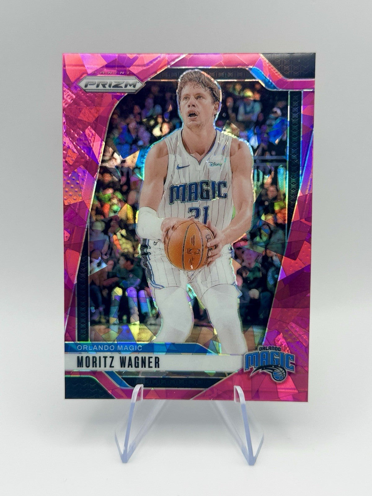 2024-25 Panini Prizm Pink Ice Moritz Wagner #116 Orlando Magic NBA Card
