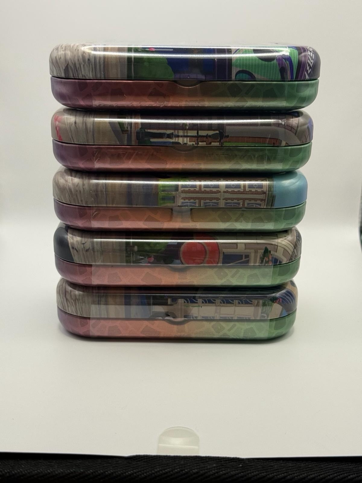 Pokemon TCG Lumiose City Mini Tins Complete Set Of 5 Arts Free Tracked Postage