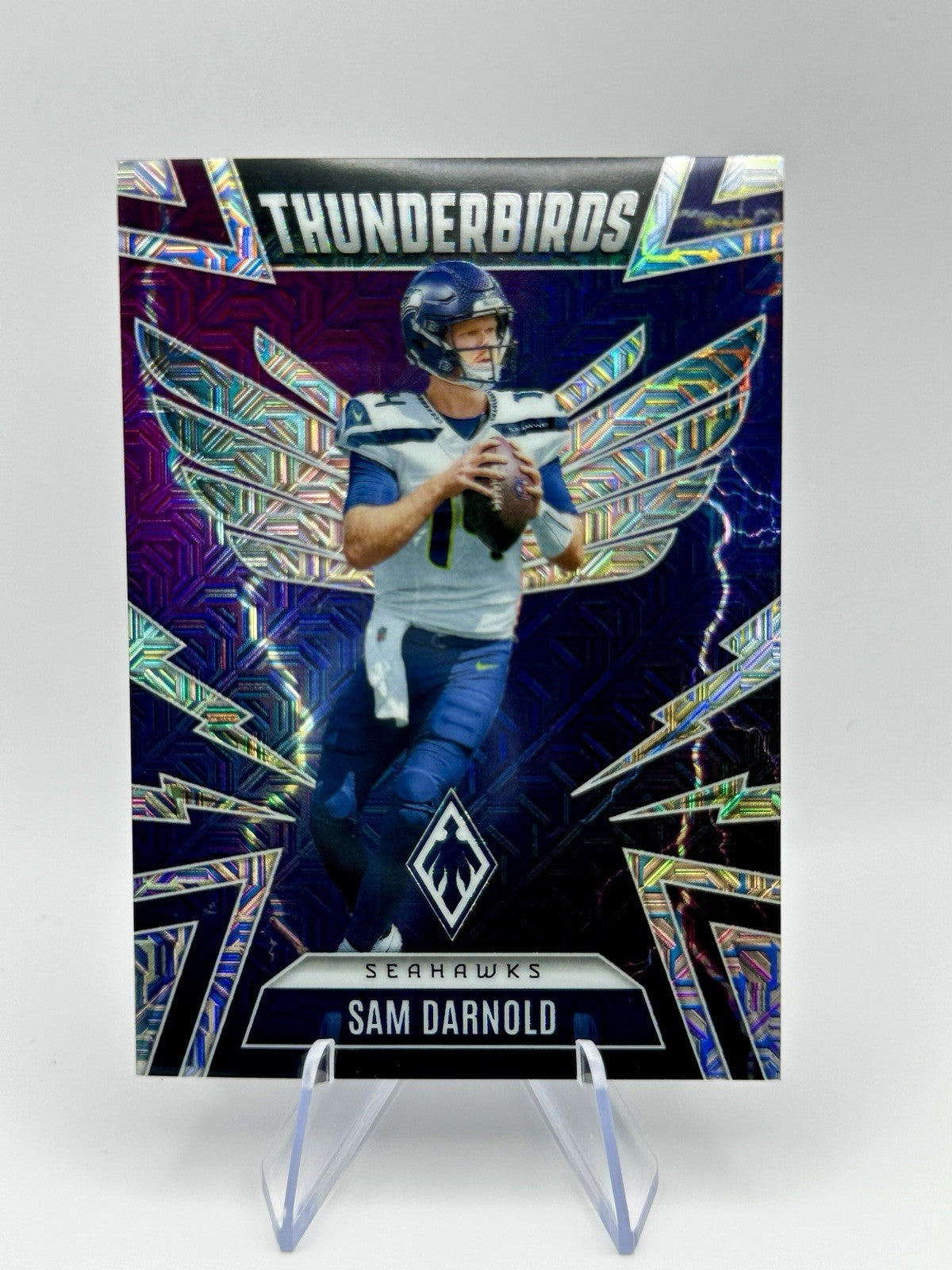 2025 Panini Phoenix Sam Darnold Thunderbirds Prizm Seahawks #45/75 NFL NBA Card