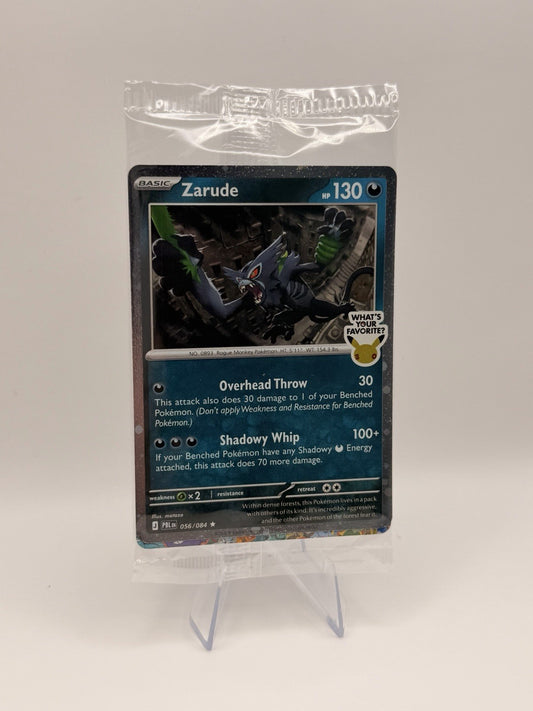 Zarude 056/084 Pokemon EB Games Stamped Promo card - Sealed